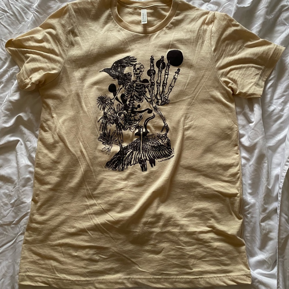 Shirts with print I designed. All sizes available